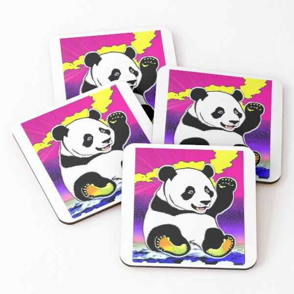 Artikelvorschau, Glücklicher Retro-Panda entworfen und verkauft von Robertworkshop.