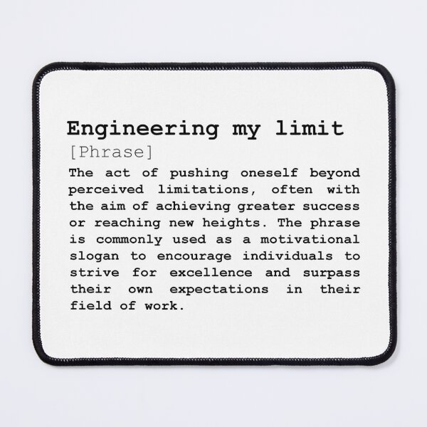 Item preview, engineering my limit, encouragement, motivation designed and sold by EmeraldeaArt.