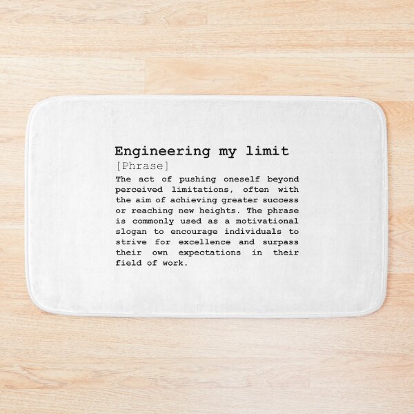 Item preview, engineering my limit, encouragement, motivation designed and sold by EmeraldeaArt.