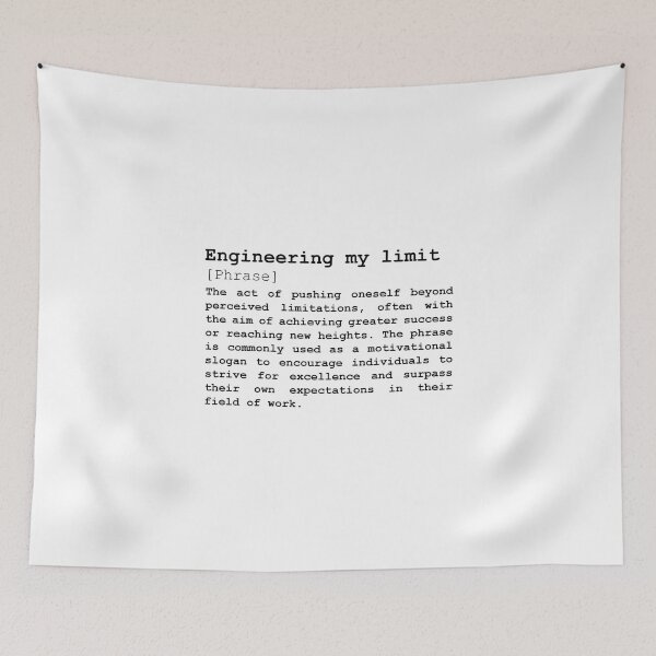 Item preview, engineering my limit, encouragement, motivation designed and sold by EmeraldeaArt.