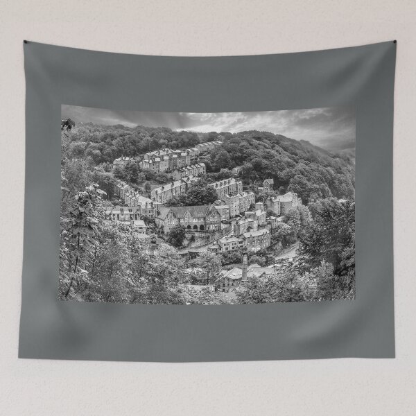 Item preview, Hebden Bridge From Afar (B&W) designed and sold by Alisonchambers2.