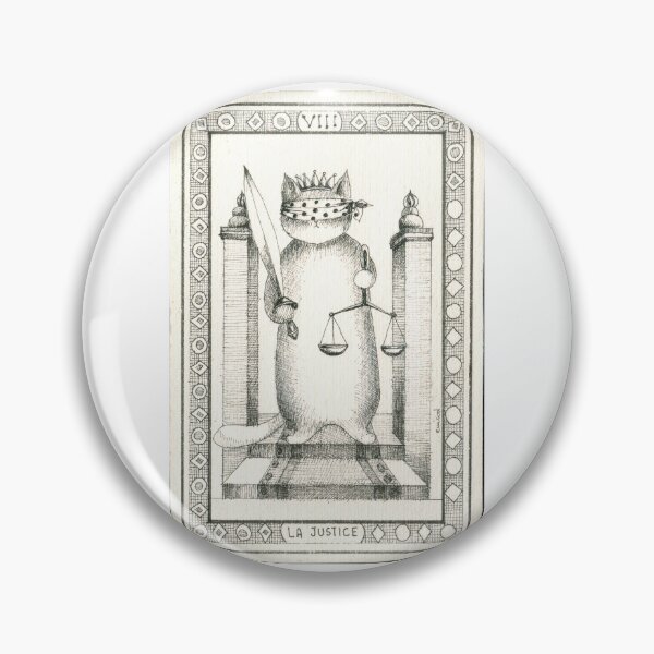 Artikelvorschau, Justice, La Justice: Cat Tarots von Evelyne Nicod: Major Arcana entworfen und verkauft von gatteria.