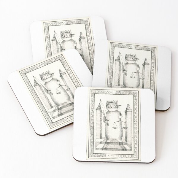 Artikelvorschau, Justice, La Justice: Cat Tarots von Evelyne Nicod: Major Arcana entworfen und verkauft von gatteria.