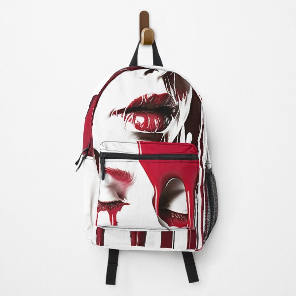 Item preview, Abstract Portrait of a Woman as a liquid red paint silhouette designed and sold by ManuelAndreas.