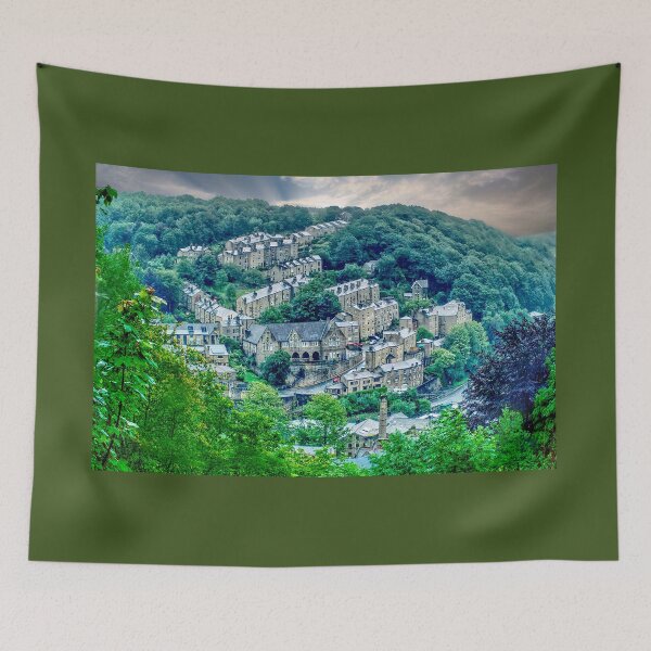 Item preview, Hebden Bridge From Afar (colour) designed and sold by Alisonchambers2.