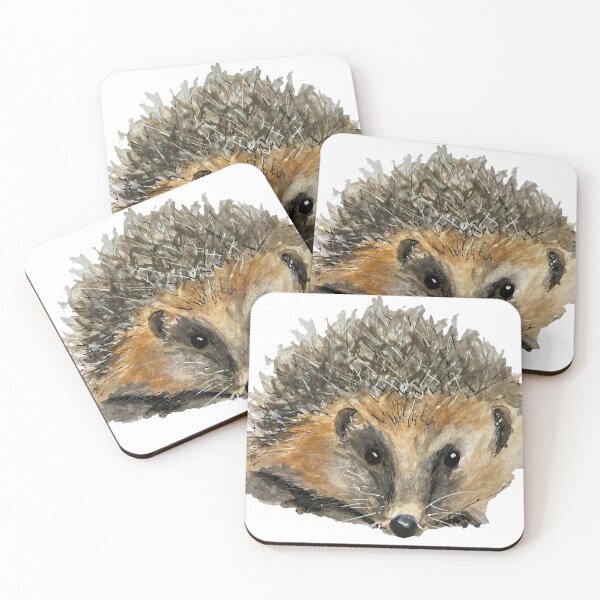 Item preview, Hedgehog watercolor painting designed and sold by TheoParsons.