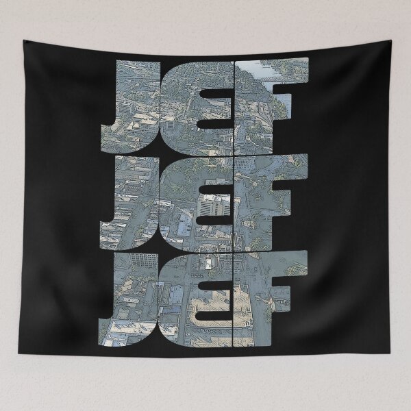 Item preview, Jefferson City, Missouri JEF Morning Cityscape Repeating Pattern designed and sold by CrabbyLobster.