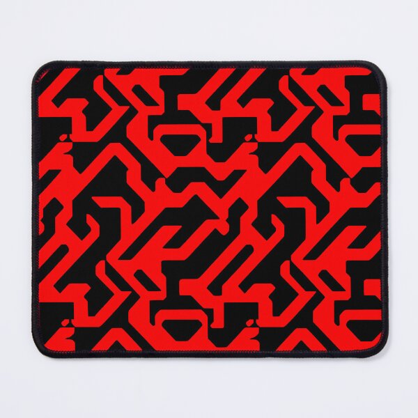 Item preview, Trippy red and black gaming cyberpunk electronic pattern designed and sold by SJG-digital.