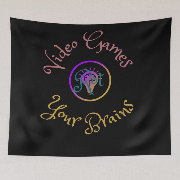 Item preview, Video Games Rot Your Brains - Gaming and Your Brain II - Funny Art designed and sold by Chromatic-Art.