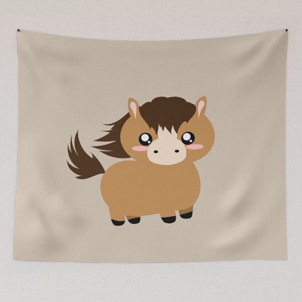 Item preview, cute brown horse designed and sold by yessebel.