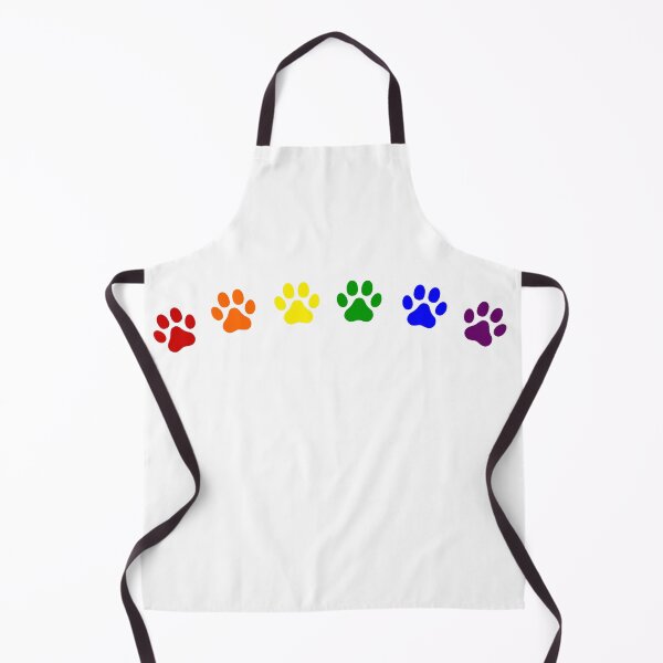 Item preview, Cute Minimalist Rainbow Dog Paw Prints - LGBT Gay Pride Theme designed and sold by AnimalArtstyle.