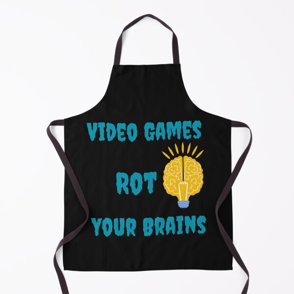 Item preview, Video Games Rot Your Brains - Gaming and Your Brain III - Funny Art designed and sold by Chromatic-Art.