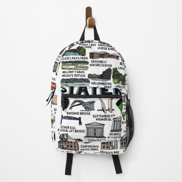 Item preview, Staten Island Map Art designed and sold by fiberandgloss.