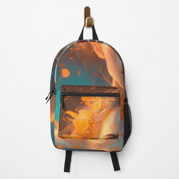 Item preview, Orange and Blue Serenity: A Portrait of a Captivating Girl designed and sold by oanaunciuleanu.