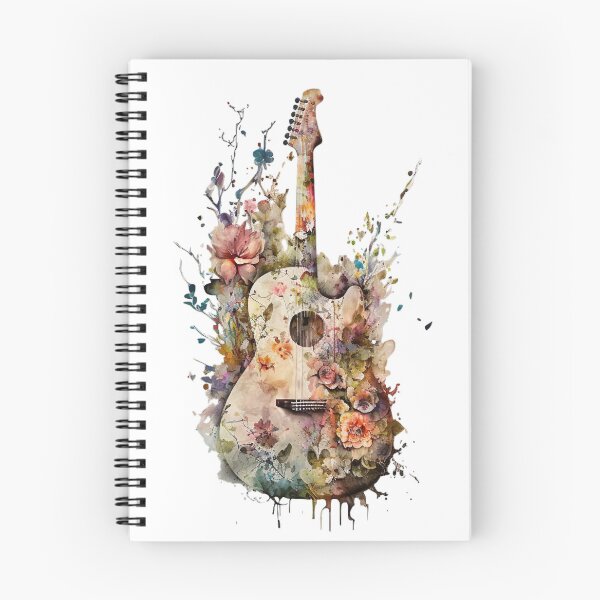 Item preview, Guitar in flowers designed and sold by MystiS.
