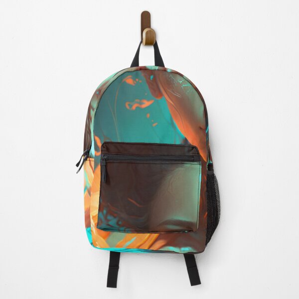 Item preview, Orange and Blue Serenity: A Portrait of a Captivating Girl designed and sold by oanaunciuleanu.