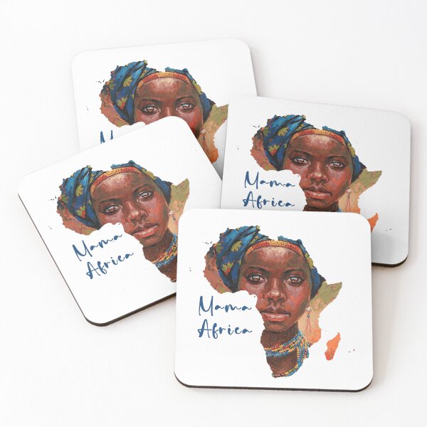 Artikelvorschau, Mama African continent,African women,creative painting design,Beauty,simplicity and beautiful people entworfen und verkauft von MariamaArts.