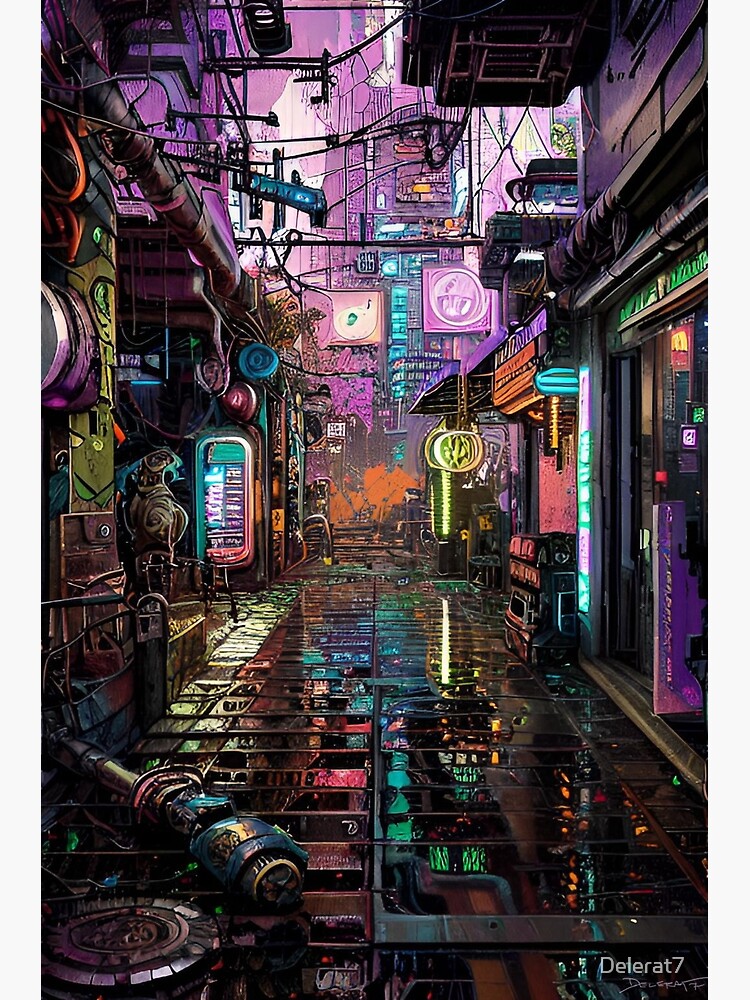 Cyberpunk Night City Mouse Pad for Sale by StellaTrove