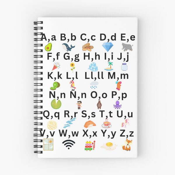 Item preview, Spanish Letters with ñ and ll designed and sold by ReadersBeware.
