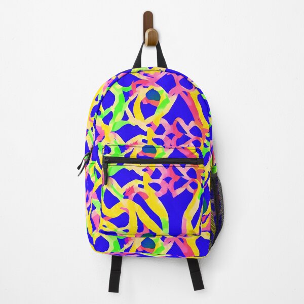 Item preview, Colourfull neon yellow red and green lines infinite pattern designed and sold by SJG-digital.