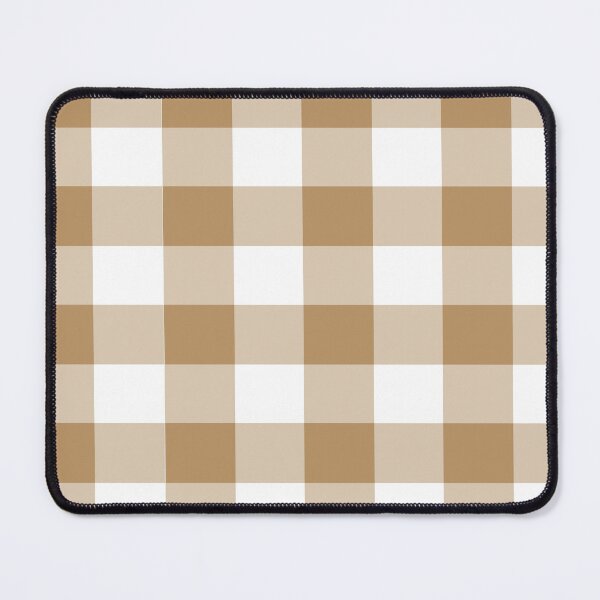 Item preview, Leather Brown Gingham Checkerboard Pattern designed and sold by burbankdesigns.