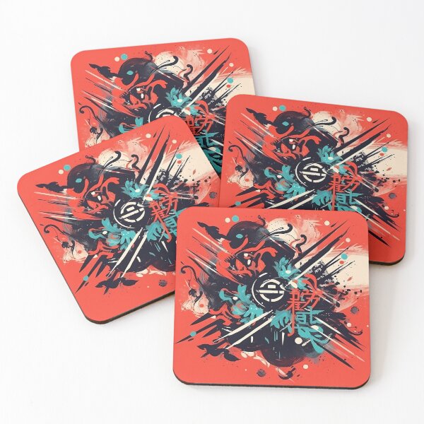 Item preview, Abstract Japanese inspired design designed and sold by JinAirVinsmoker.