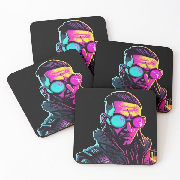 Item preview, Cyberpunk Chroma: A Neon Man in a Cyan and Magenta World designed and sold by Raul Divaine.
