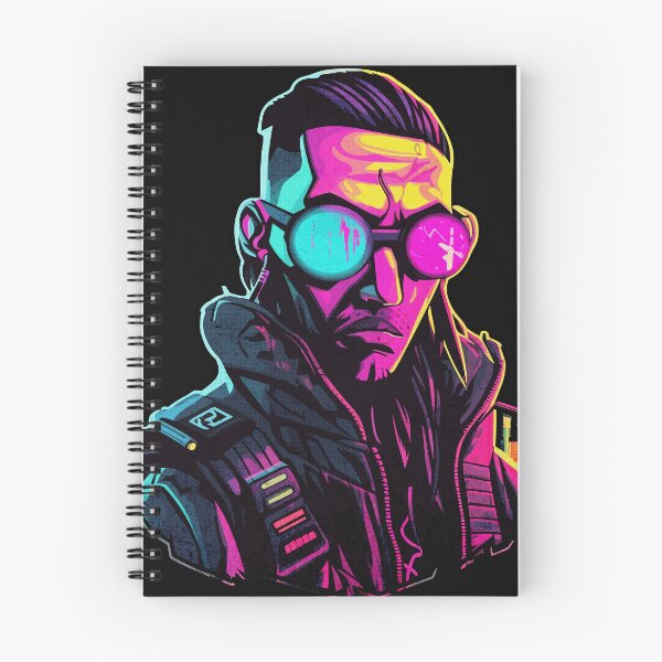 Item preview, Cyberpunk Chroma: A Neon Man in a Cyan and Magenta World designed and sold by Raul Divaine.