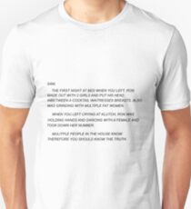 Sammi Sweetheart Letter Unisex T-Shirt
