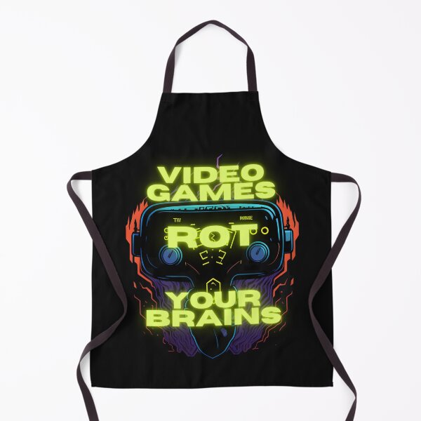 Item preview, Video Games Rot Your Brains - Games & Fun - Funny Art designed and sold by Chromatic-Art.