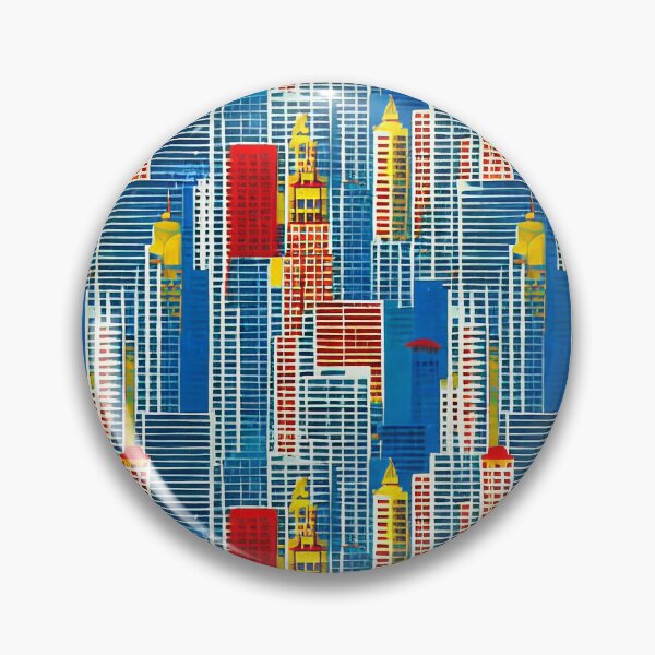 Item preview, City Sky Scrapers Pattern 009 designed and sold by BloodSweatNTers.