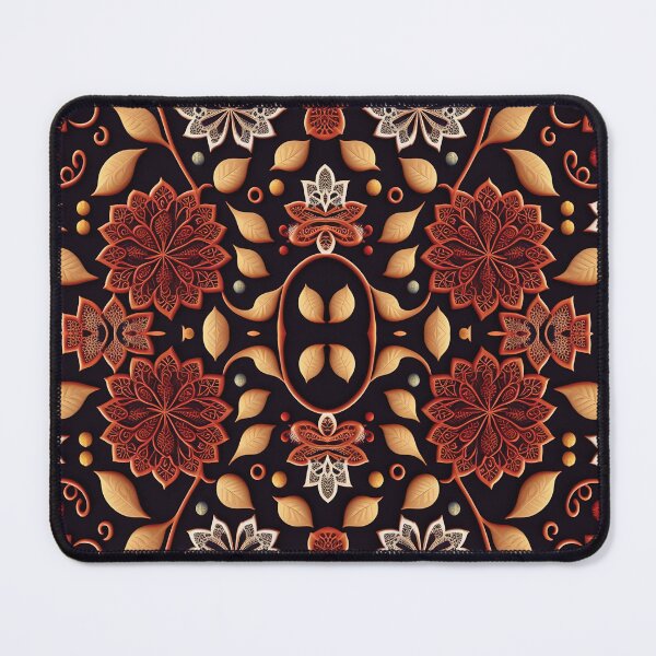 Item preview, Red Floral Lace Pattern designed and sold by Witsprings.
