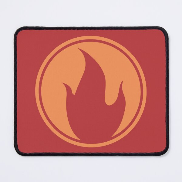 Aperçu de l'œuvre Emblème de classe Pyro RED de Team Fortress 2 créée et vendue par The Deep Machine.