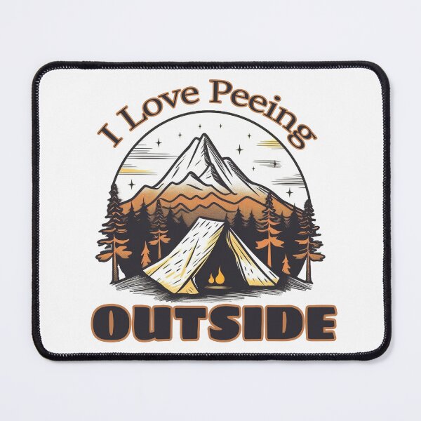 Item preview, I Love Peeing Outside T Shirt Funny Hiking Classic T-Shirt Camping Novelty Tee Humorous Camping T-Shirt designed and sold by iPaint Airbrush Studio.