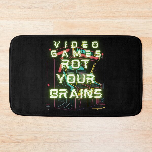 Item preview, Video Games Rot Your Brains - Games & Fun III- Funny Art designed and sold by Chromatic-Art.