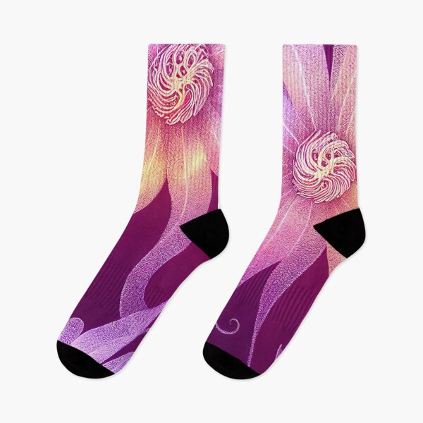 Item preview, Seamless Pattern with Pink and Purple Abstract Flowers.AI generated Illustration. designed and sold by svetlanna.