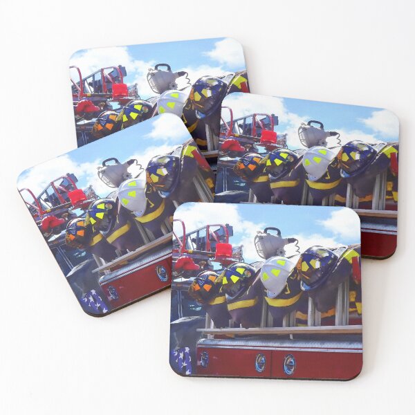 Item preview, Firefighters - Helmet on Fire Truck designed and sold by Susan Savad.
