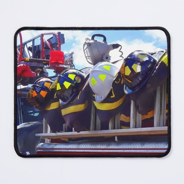 Item preview, Firefighters - Helmet on Fire Truck designed and sold by Susan Savad.