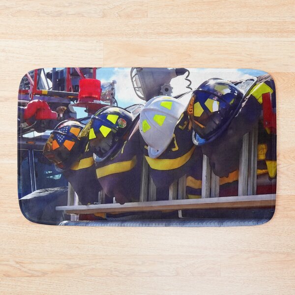 Item preview, Firefighters - Helmet on Fire Truck designed and sold by Susan Savad.