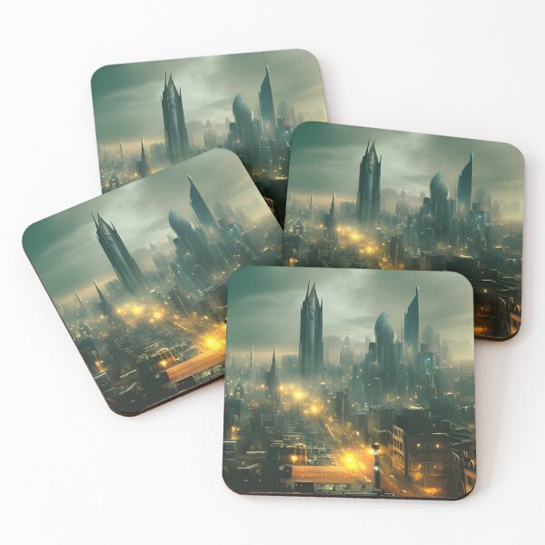 Item preview, Polluted city skyline designed and sold by brandway.