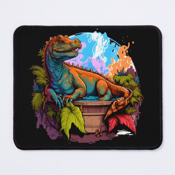 Item preview, Dino Spa Funny Cartoon Graphic T Shirt Dinosaur in a Hot Tub designed and sold by RarefiedAir.
