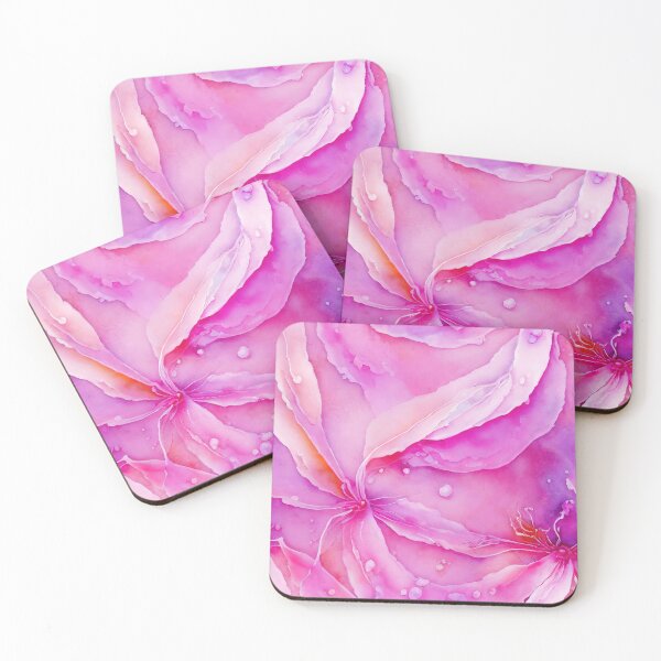 Item preview, Seamless Pattern with Pink and Purple Abstract Flowers.AI generated Illustration. designed and sold by svetlanna.
