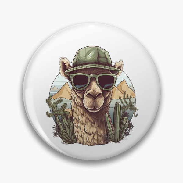 Artikelvorschau, Funny Camel in The Desert With Cactus and Sunglasses entworfen und verkauft von MrBadDream.