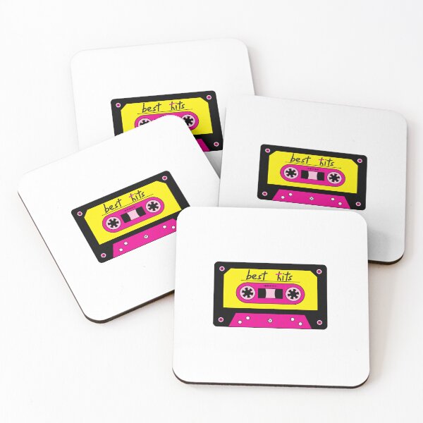 Item preview, Retro Rhythms: Best Hits Cassette in Vibrant Yellow & Pink designed and sold by Illustory.