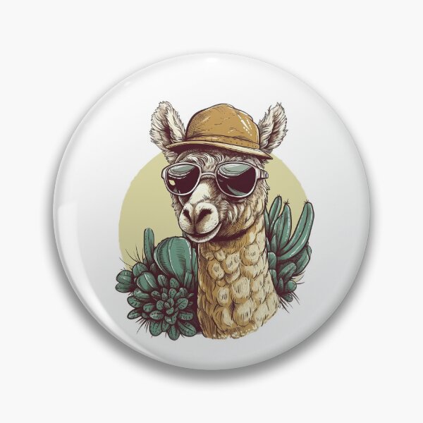 Artikelvorschau, Sweet Funny Camel in The Desert With Cactus and Sunglasses entworfen und verkauft von MrBadDream.