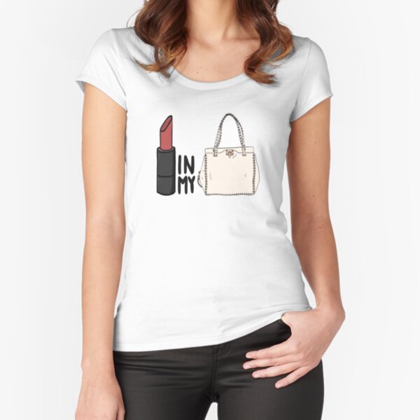 lipstick in my Valentino white bag? Fitted Scoop T-Shirt