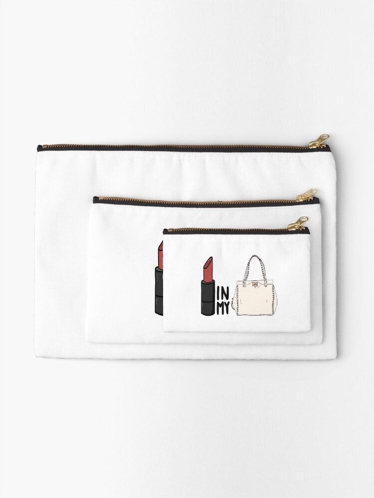 "lipstick in my Valentino white bag?" Zipper Pouch for Sale by elwwood