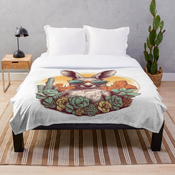 Artikelvorschau, Funny Kangaroo in The Desert With Cactus and Sunglasses  entworfen und verkauft von MrBadDream.