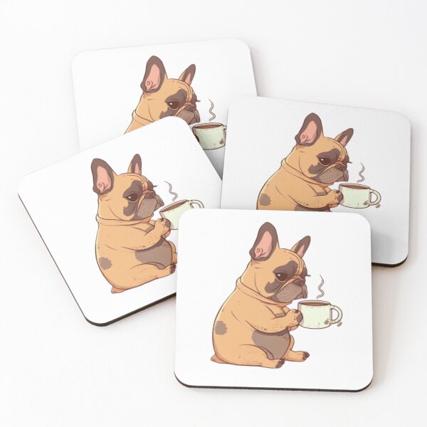 Item preview, Frenchie the Coffee Drink French Bulldog  designed and sold by PetsEnough.