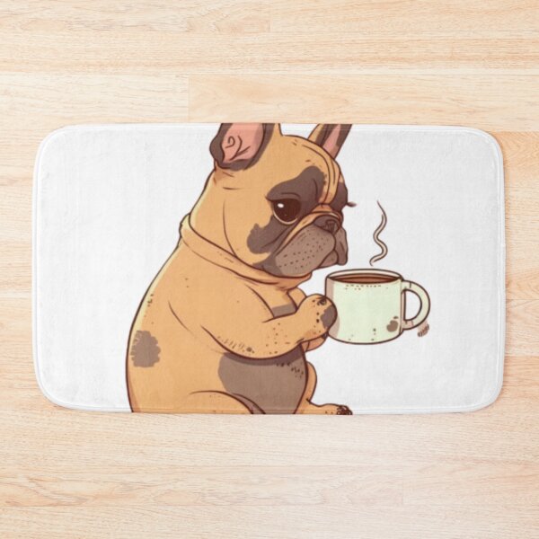 Item preview, Frenchie the Coffee Drink French Bulldog  designed and sold by PetsEnough.